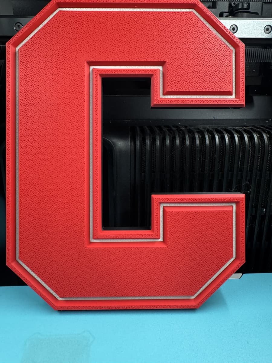 Large C letter pendant