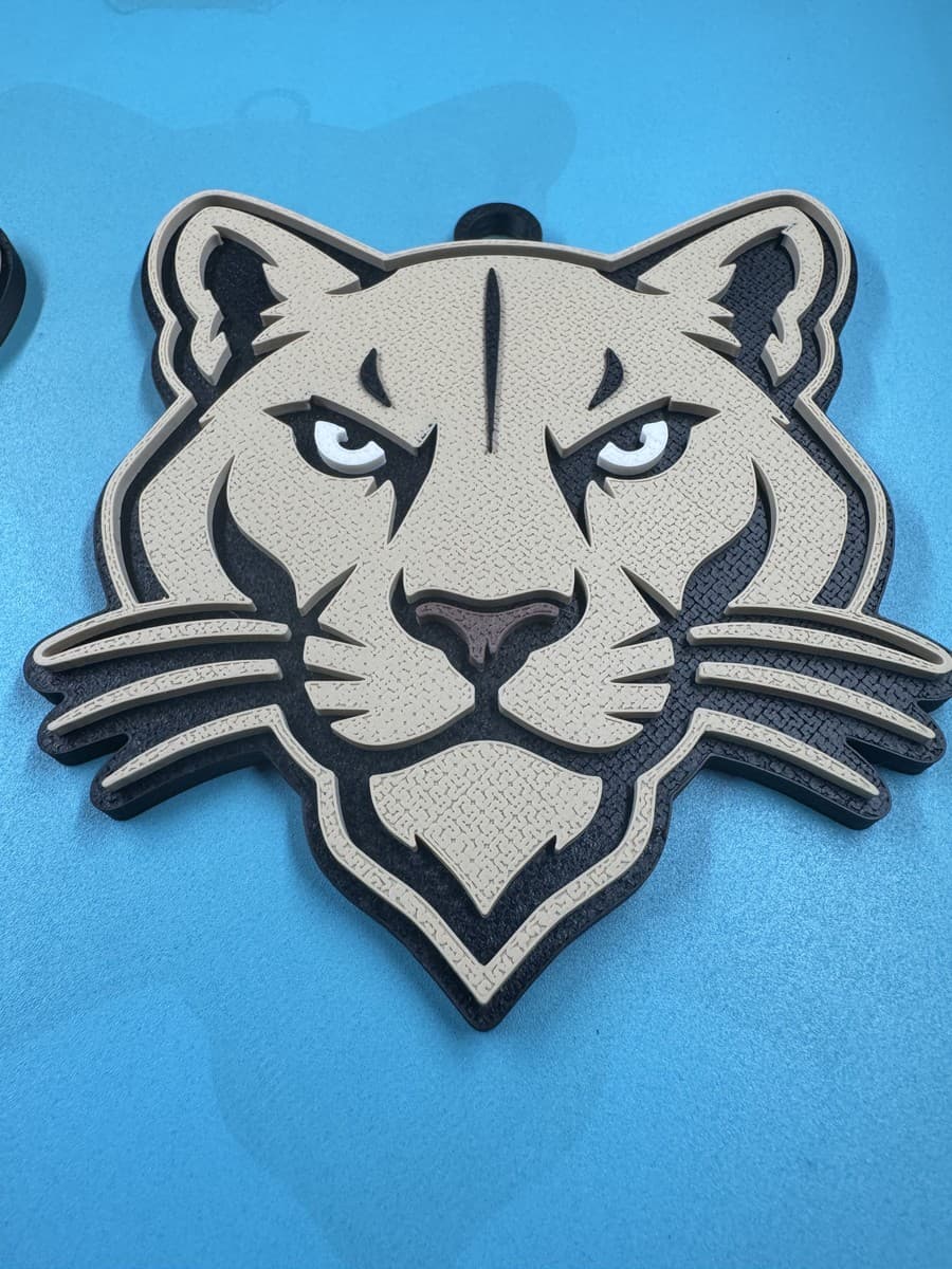 Cougar mascot pendant